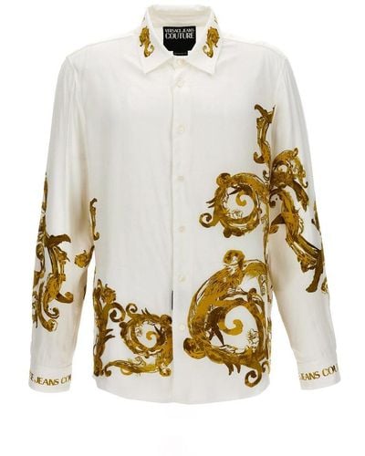 Versace Pattern-printed Long-sleeved Shirt - White