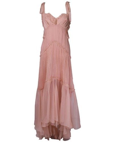 Maria Lucia Hohan Pleated Sleeveless Dress - Pink