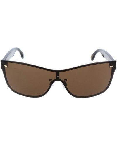 Zegna Rectangle-frame Sunglasses - Brown