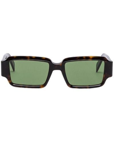 Retrosuperfuture Astro 3627 Rectangular Frame Sunglasses - Green