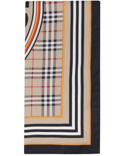 Burberry Vintage Check Pattern Square Scarf - Multicolor