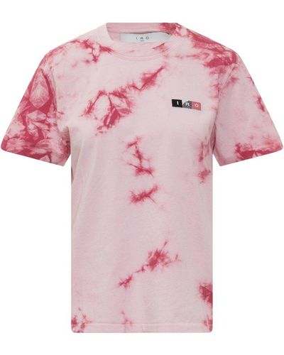IRO Pirus Logo Patch Tie-dye T-shirt - Pink