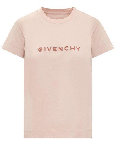 Givenchy 4g Tufting Cotton T-shirt - Pink