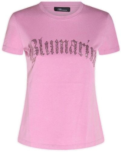 Blumarine T-shirt With Logo - Pink