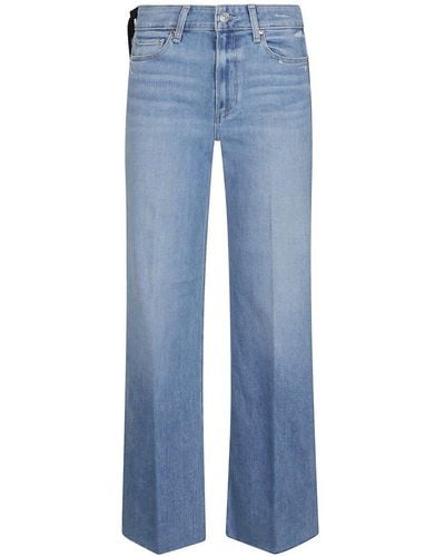 PAIGE Anessa Wide-leg Jeans - Blue