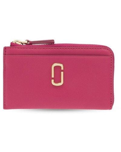 Marc Jacobs Card Case With Logo - Pink