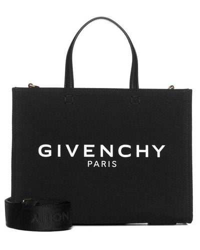 Givenchy G Tote Small Canvas Bag - Black
