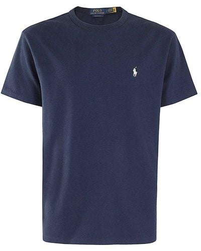 Polo Ralph Lauren Logo Embroidered Crewneck T-shirt - Blue