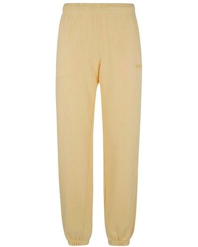 ROTATE BIRGER CHRISTENSEN Logo Embroidered Classic Sweat Pants - Natural