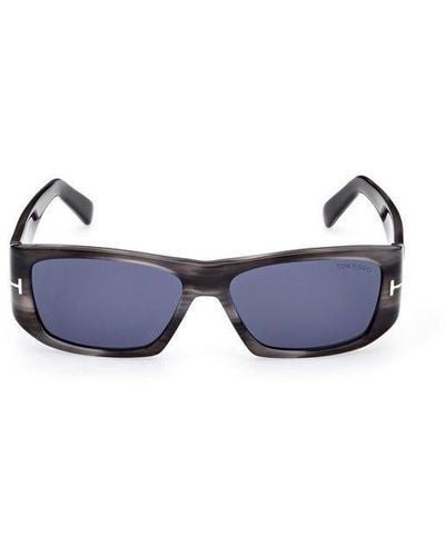 Tom Ford Rectangular Frame Sunglasses - Blue
