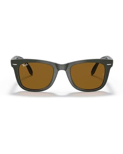 Ray-Ban Wayfarer Folding Classic Sunglasses - Brown