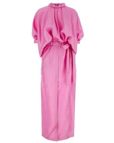 Fendi Elasticated Waist Dress - Pink