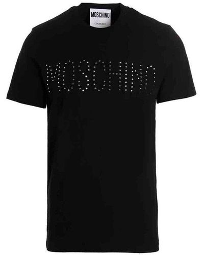 Moschino Studded Logo T-shirt - Black
