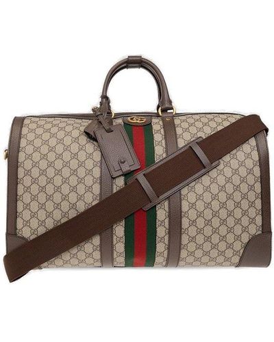 Gucci 'savoy Large' Duffel Bag, - Brown