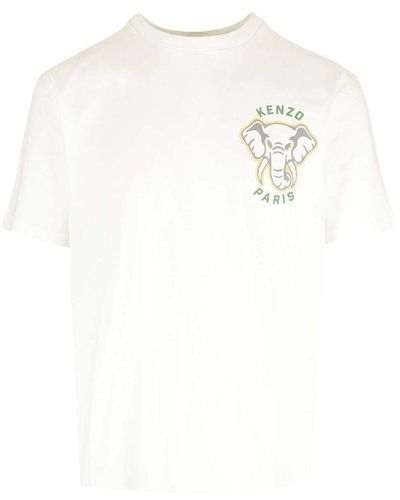 KENZO Logo-print Cotton T-shirt - White