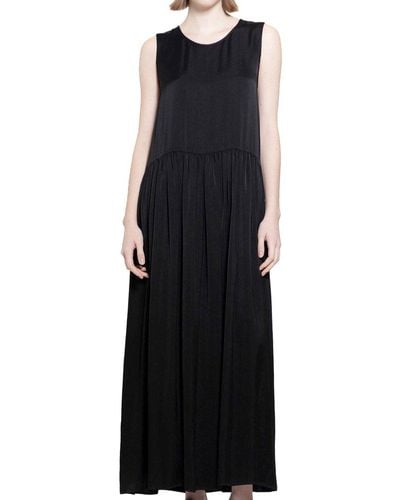 Uma Wang Sleeveless Gathered Ardal Dress - Black