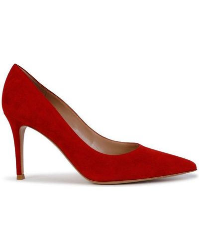 Gianvito Rossi Pointed-toe Pumps - Red