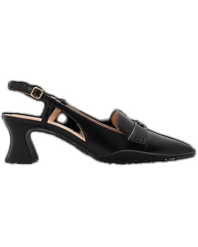 COACH Nikola Slingback Pointed-toe Court Shoes - Black