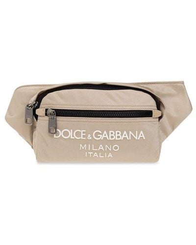 Dolce & Gabbana Belt Bag With Logo - Multicolor