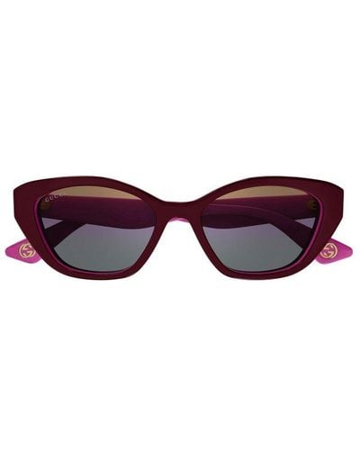 Gucci Cat-eye Frame Sunglasses - Purple