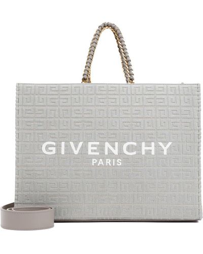 Givenchy G Embroidered Medium Tote Bag - Metallic