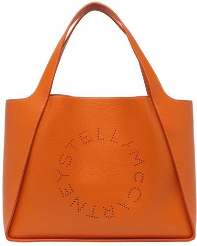 Stella McCartney Stella Logo Top Handle Bag - Orange