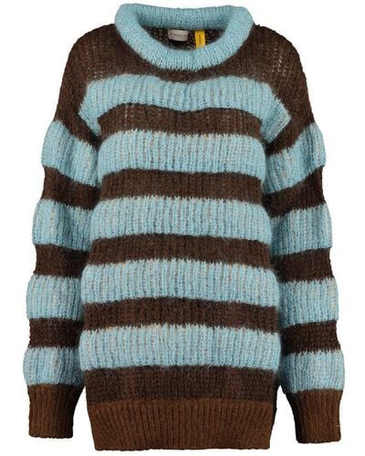 Moncler Genius 2 1952 - Striped Mohair Sweater - Green
