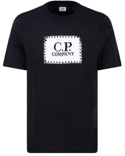 C.P. Company Logo Patch Crewneck T-shirt - Black