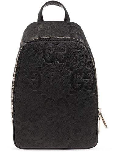 Gucci 'jumbo GG' One-shoulder Backpack - Black