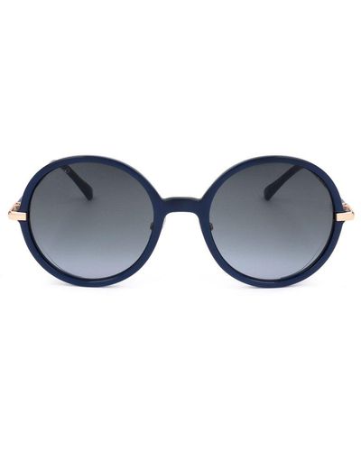 Jimmy Choo Ema Round Frame Sunglasses - Blue