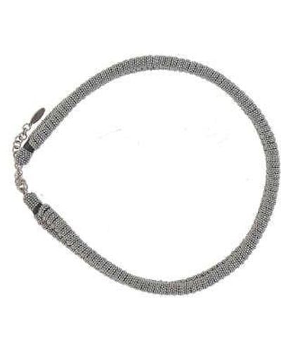Brunello Cucinelli Bead Detailed Necklace - Metallic
