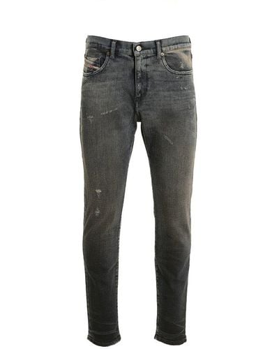 DIESEL Distressed Slim-fit Jeans - Grey