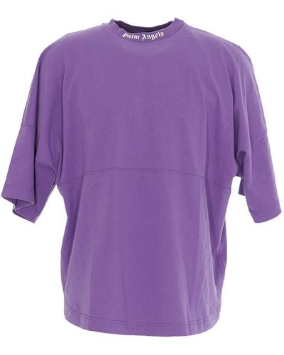 Palm Angels Logo Short-sleeve T-shirt - Purple
