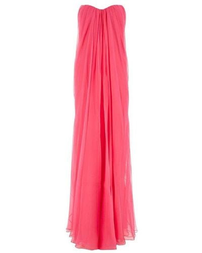 Alexander McQueen Silk Dress, - Pink
