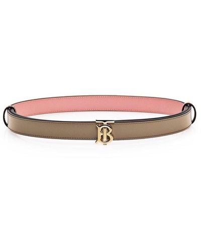 Burberry Reversible Logo-buckled Belt - Pink