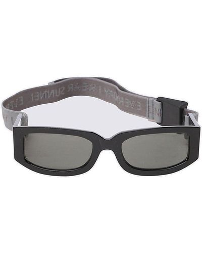 Sunnei Rectangular Frame Sunglasses - Black