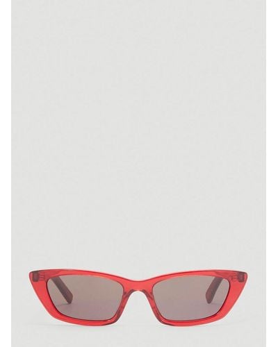 Saint Laurent New Wave Sl Sunglasses - Red