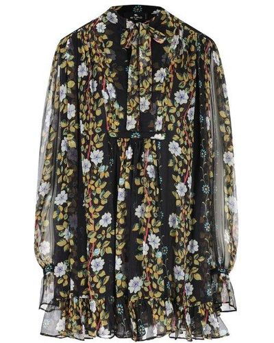 Etro Floral-printed Pleated Dress - Multicolour