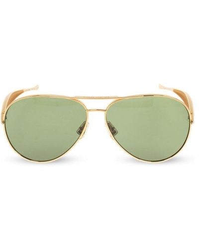 Bottega Veneta Aviator Sunglasses, - Green