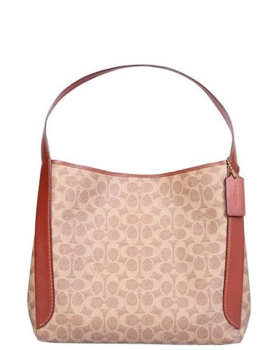 COACH Bleecker Sullivan Hobo Bag in Signature Fabric in Pink