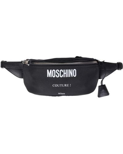 Moschino Belt Bag With Logo - Black