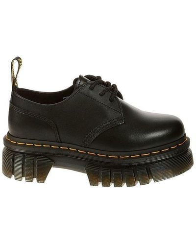 Dr. Martens Audrick Leather Platform Oxford Shoe In Black At Urban Outfitters