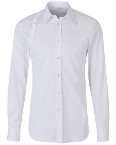 Alexander McQueen Cotton Harness Shirt - White