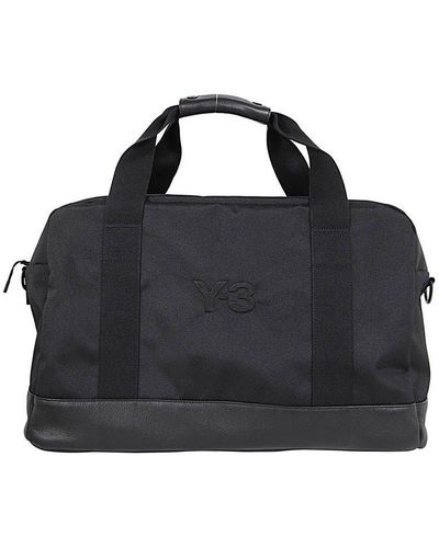 Y-3 Logo Patch Duffle Bag - Black