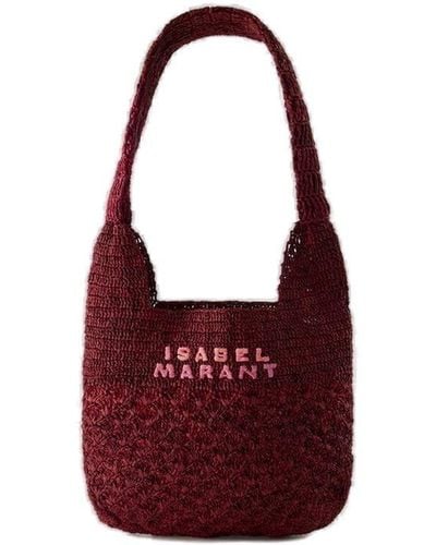 Isabel Marant Praia Small Shopper Bag - Red