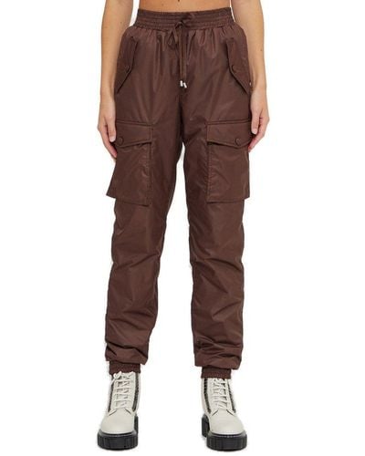 Ermanno Scervino Drawstring Cargo Trousers - Brown
