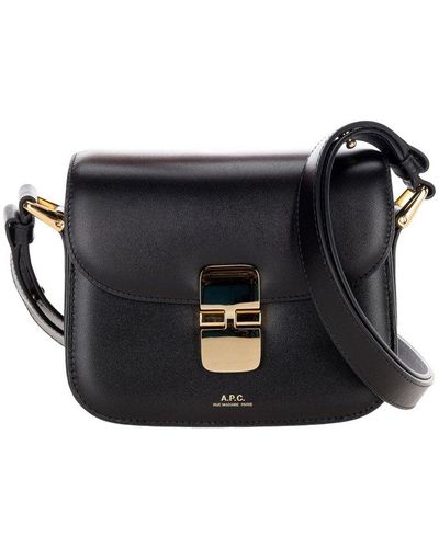 A.P.C. Grace Mini Shoulder Bag - Black