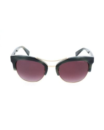 Lanvin Pilot Frame Sunglasses - Purple