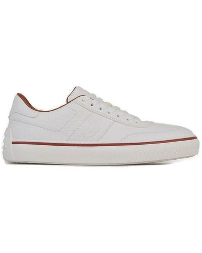 Tod's Logo Embossed Trainers - White