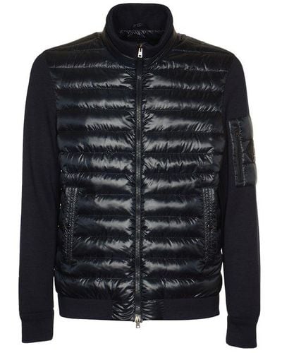Herno Logo Patch Quilted Jacket - Black